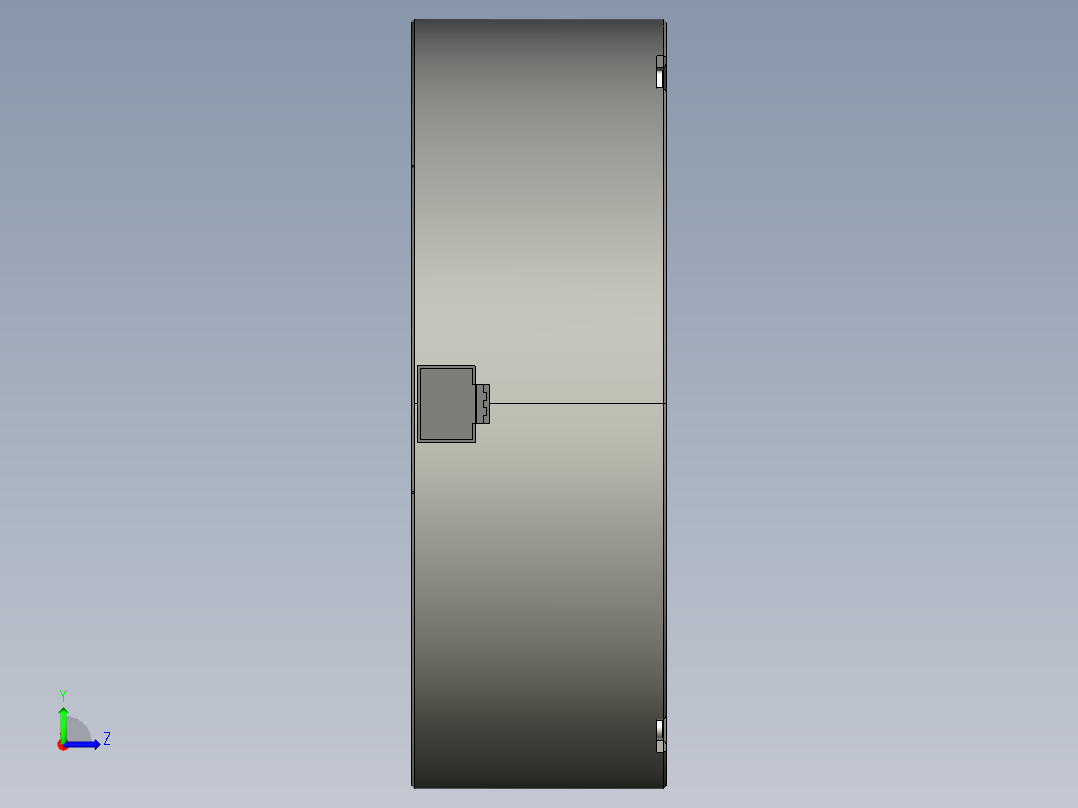 基恩士CA-DRR8M_kc图纸模型左视图