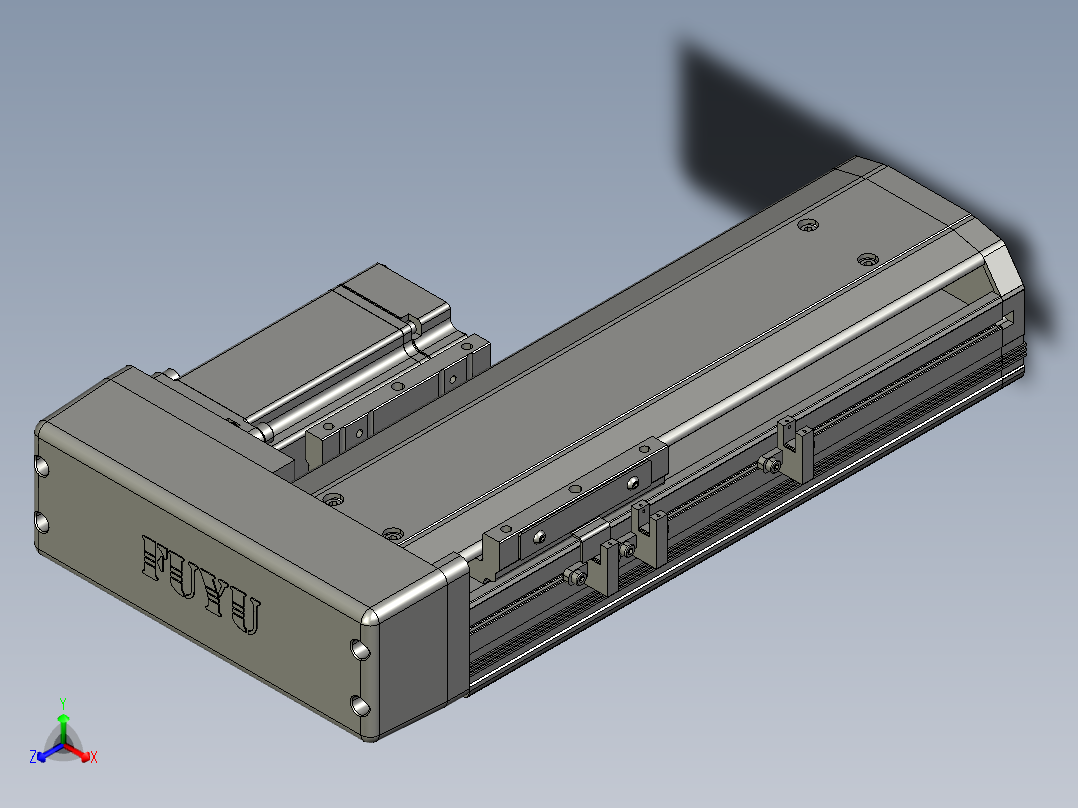模组FTH12-L10-100-BR-T40-C4正等轴测图