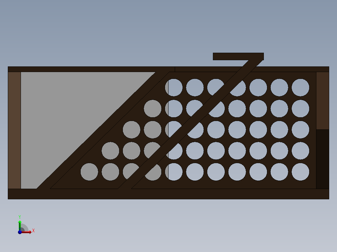 Wood+W桌子前视图