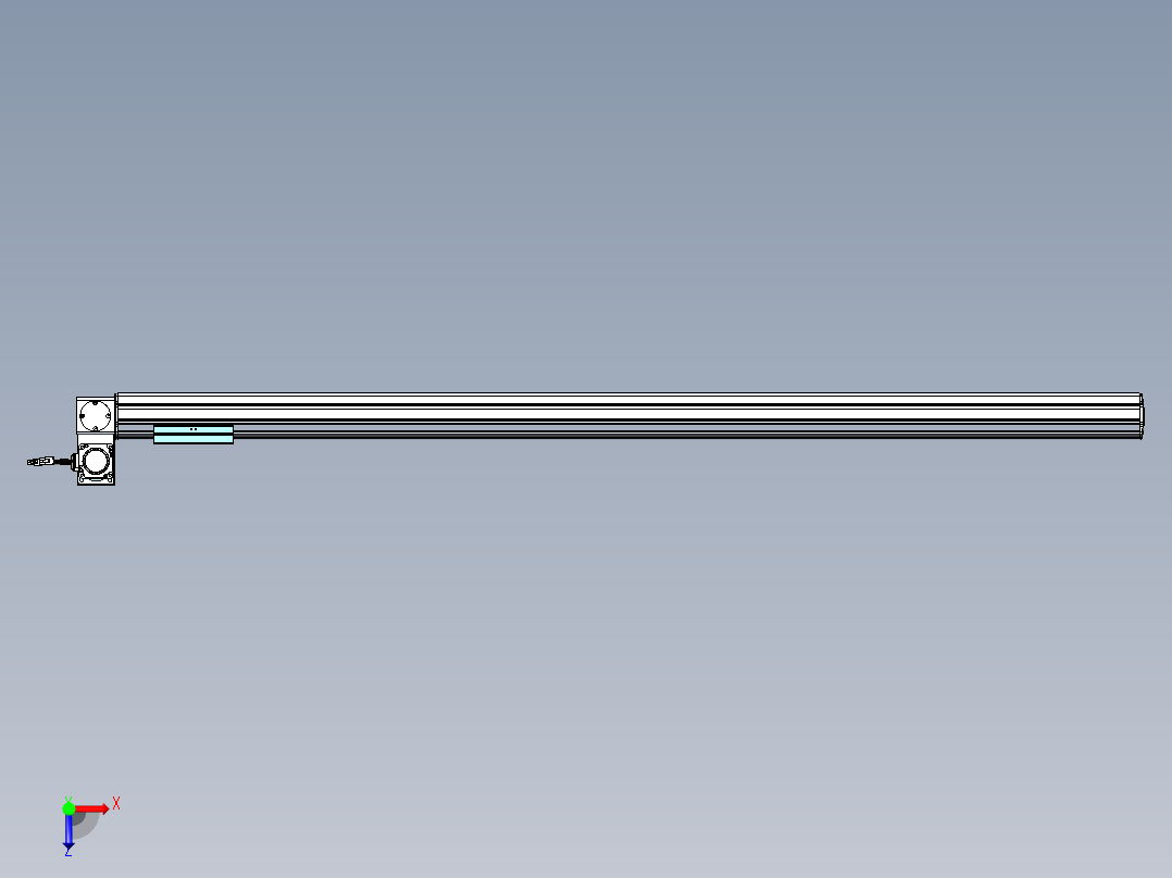 威洛博VBF同步带传动一般环境VBF14-L45-S1500-BLU-ZP40-C3俯视图