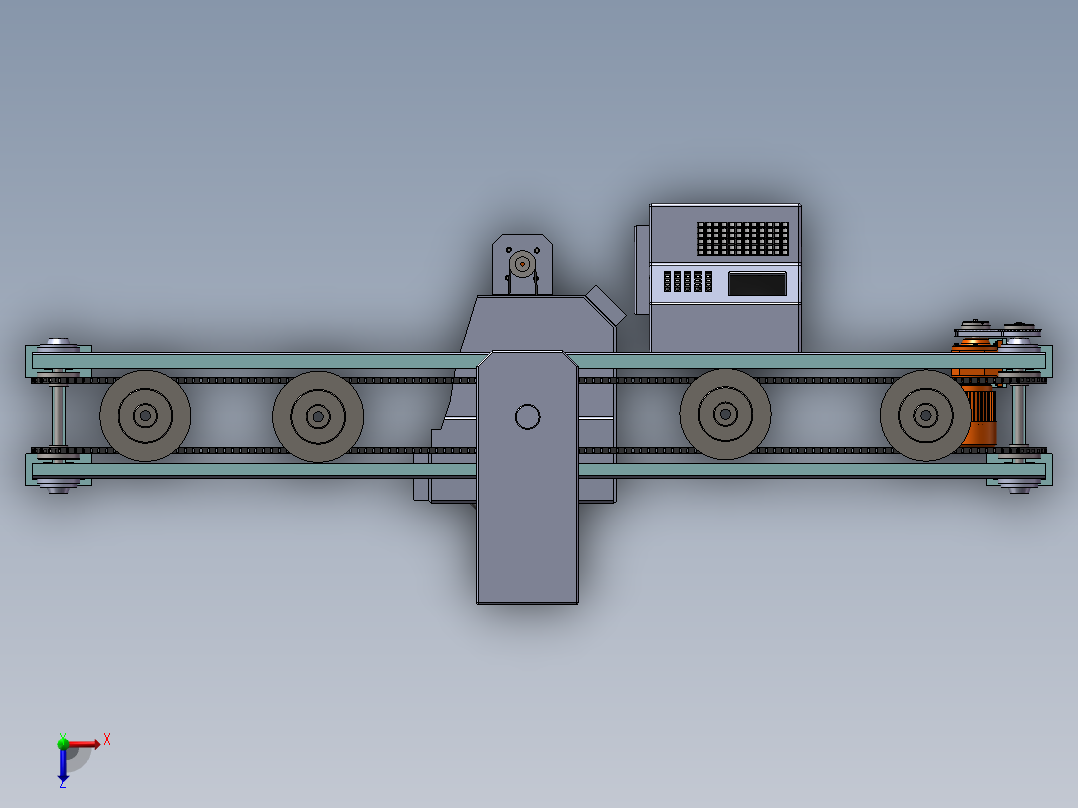 跳动检测机设备（非标设备）俯视图