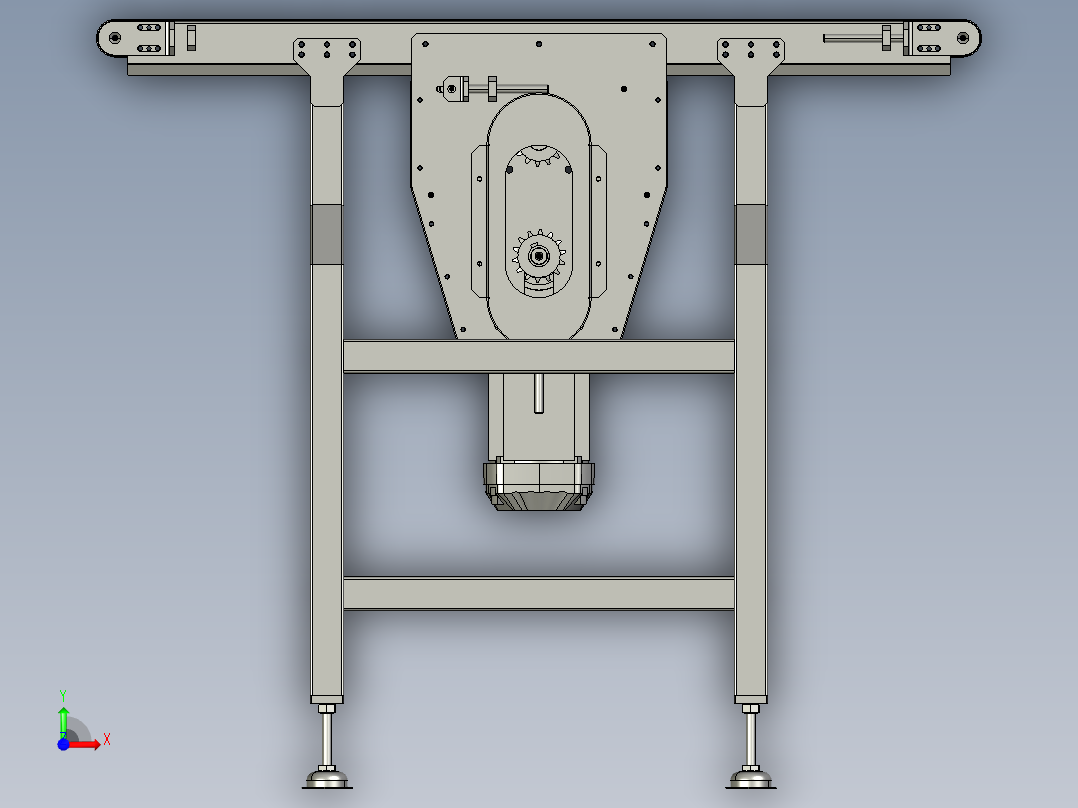皮带输送机 (12)前视图