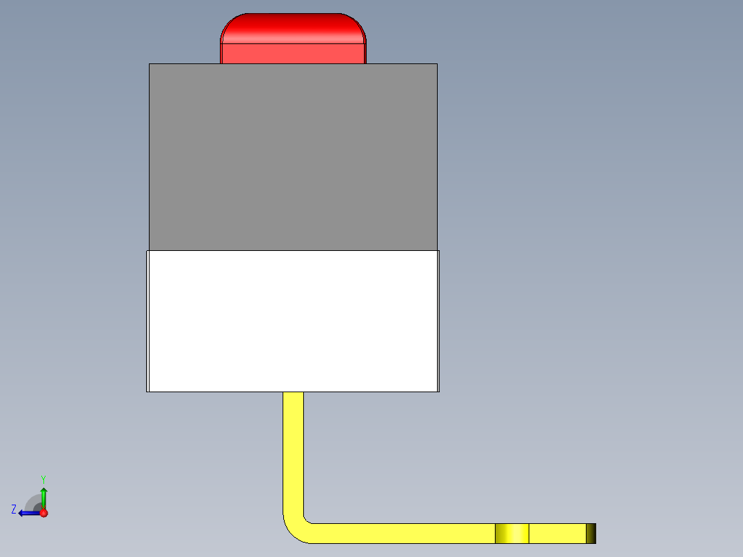 欧姆龙超小型 D2F 系列开关右视图