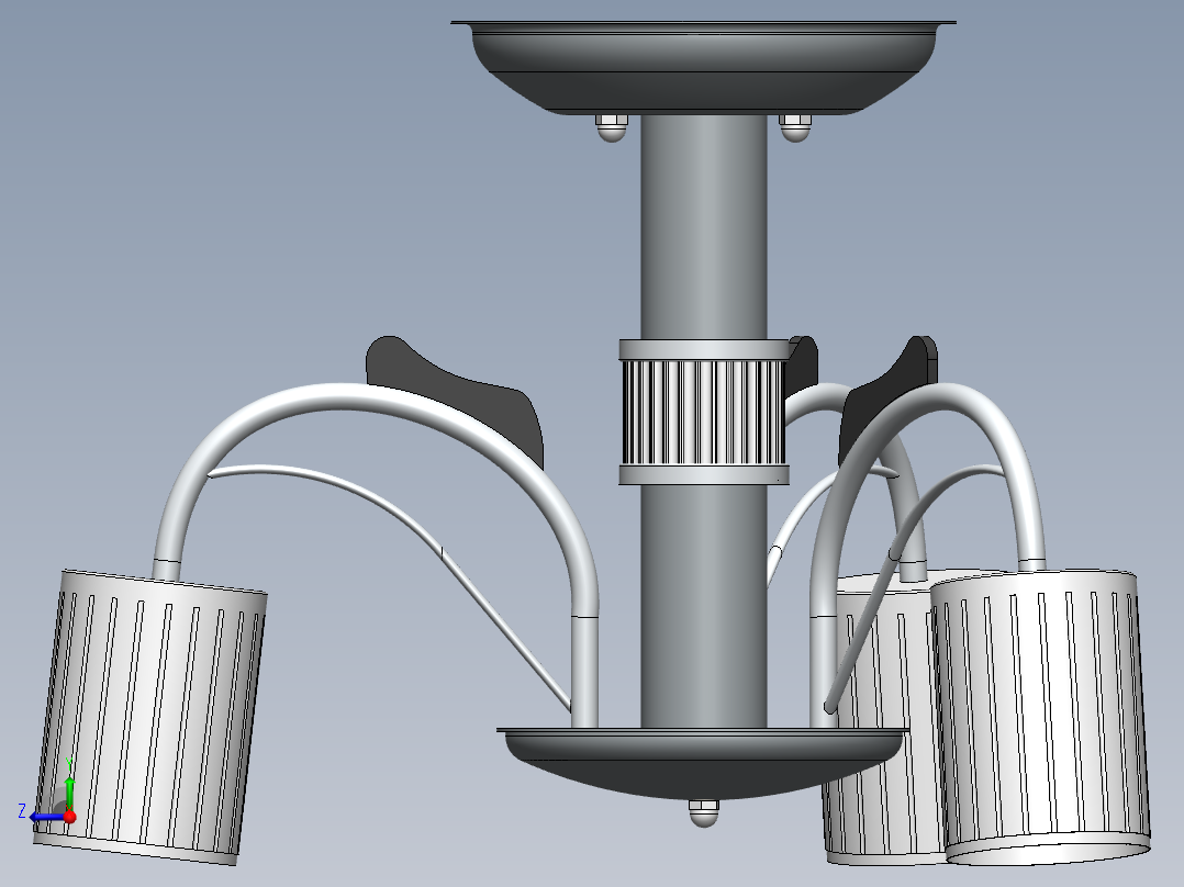 solidworks 吊灯右视图