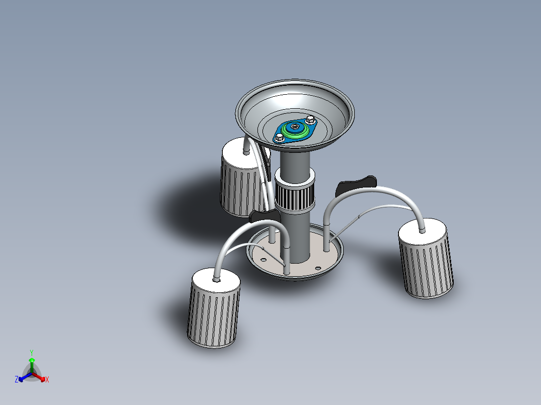 solidworks 吊灯正等轴测图