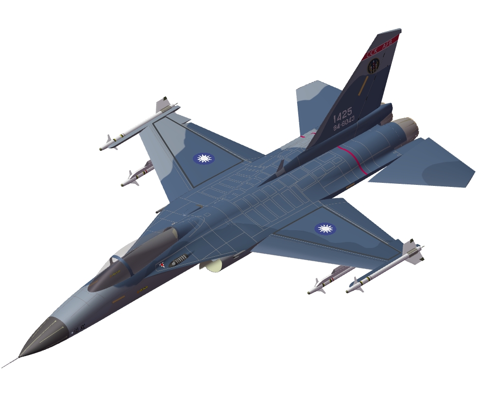 E1123-台湾省空军F-CK-1经国号战斗机三维SW2012带参