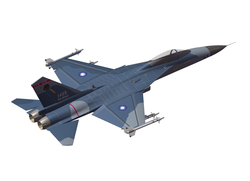 E1123-台湾省空军F-CK-1经国号战斗机三维SW2012带参