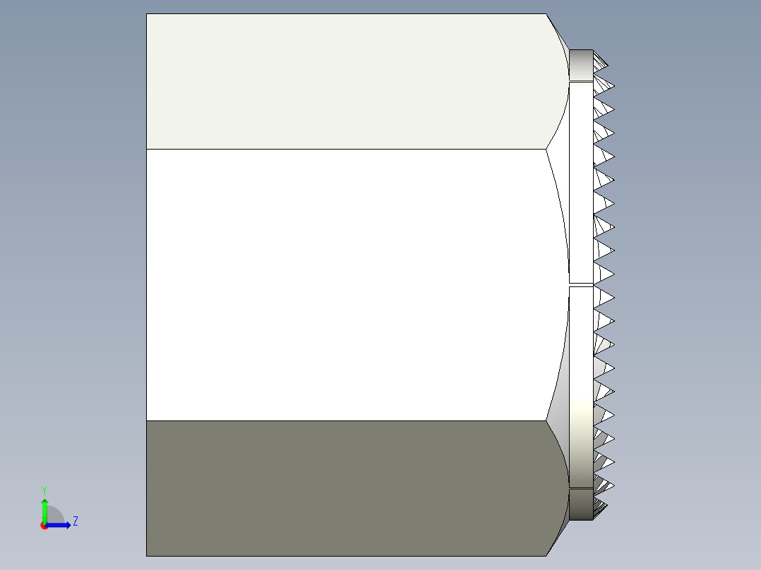 定位配件2269(B)-3D多系列多零件图纸模型左视图