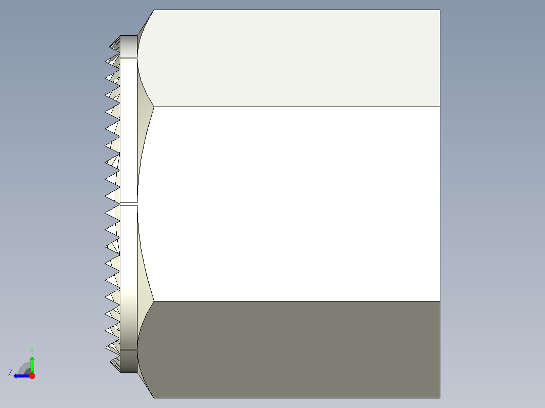 定位配件2269(B)-3D多系列多零件图纸模型右视图