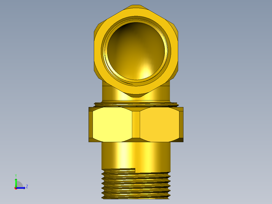 散热器接头G1‘‘左视图