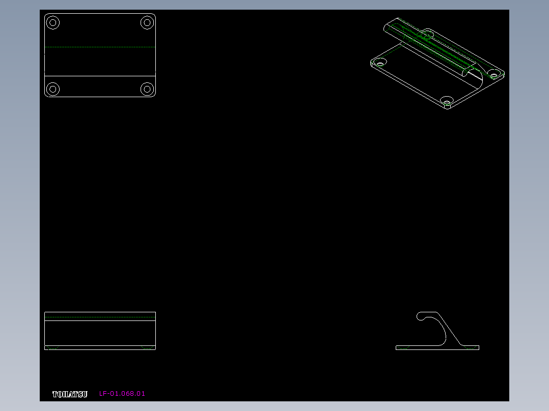 取手(鋁合金)LF-2D多系列多零件图纸模型