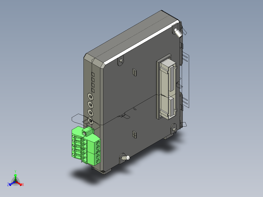 基恩士LK-CC100_kc图纸模型正等轴测图