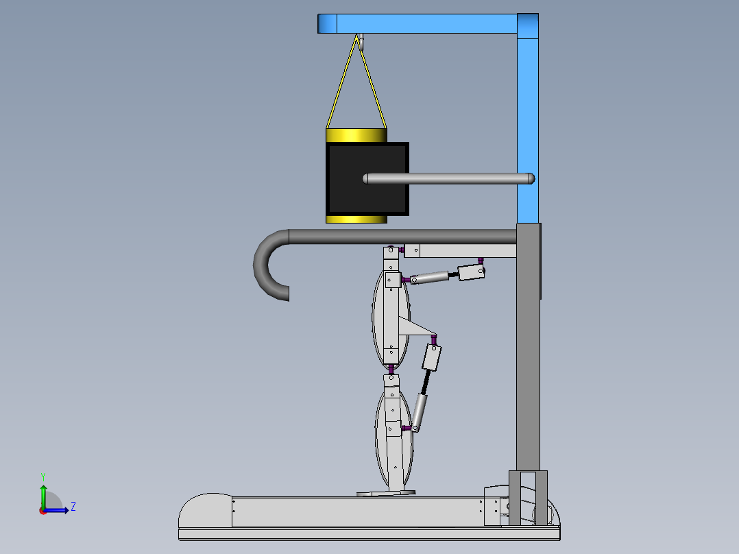 步态康复机左视图