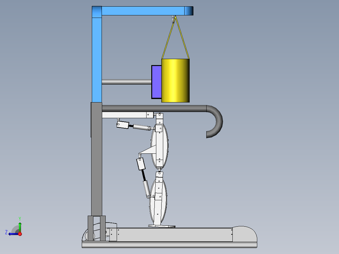 步态康复机右视图