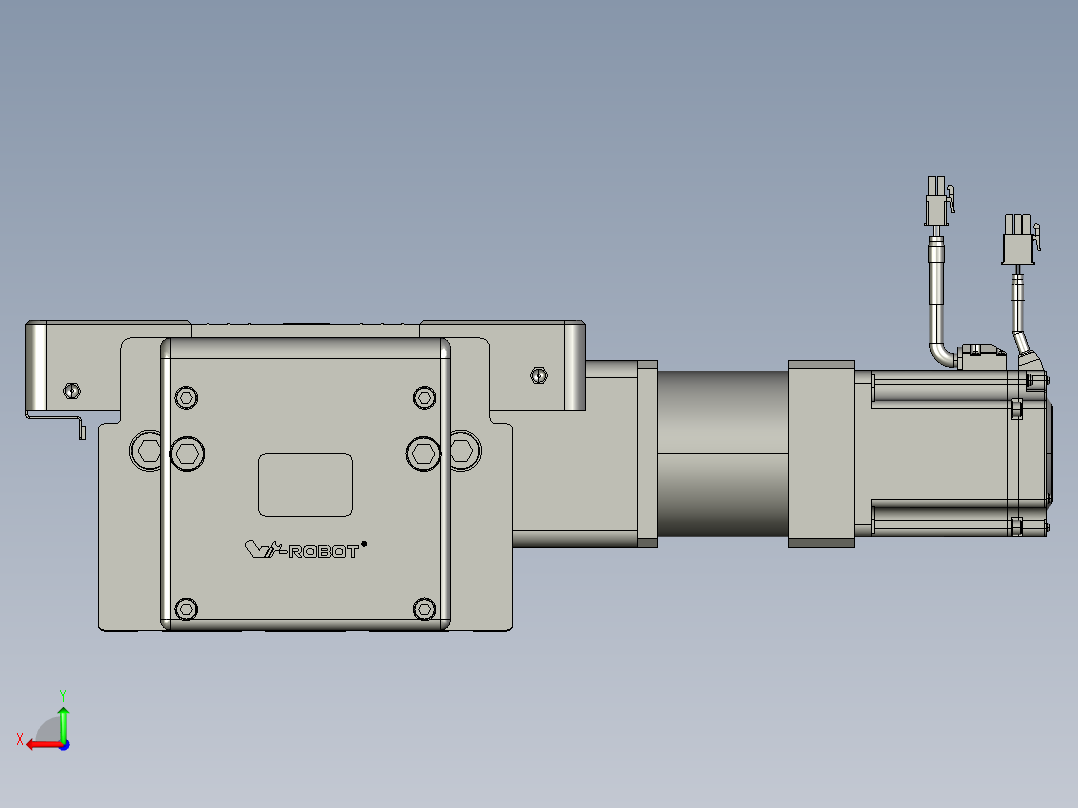 威洛博直线电机模组EB20-L224-S450-R-ZP75-MS3-5K后视图