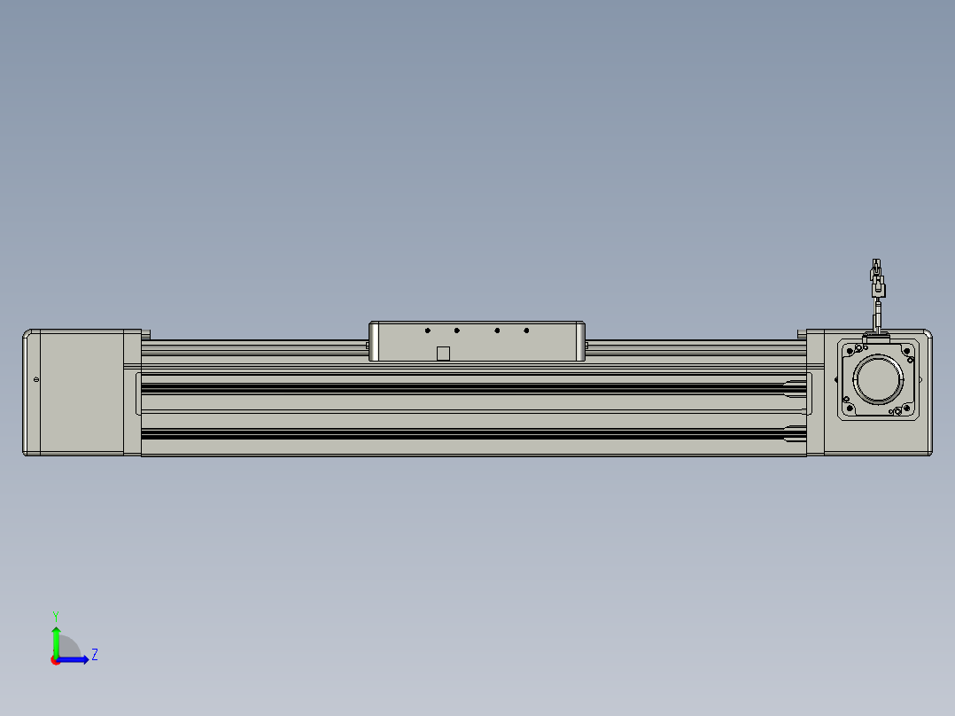 威洛博直线电机模组EB20-L224-S450-R-ZP75-MS3-5K左视图