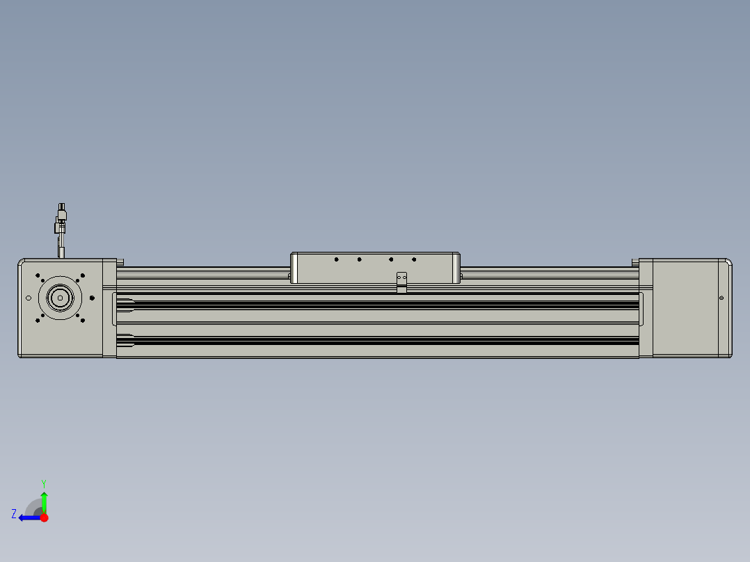 威洛博直线电机模组EB20-L224-S450-R-ZP75-MS3-5K右视图