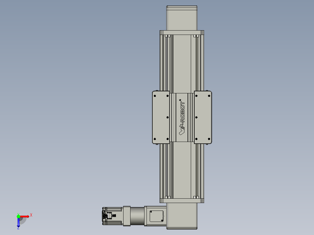 威洛博直线电机模组EB20-L224-S450-R-ZP75-MS3-5K俯视图