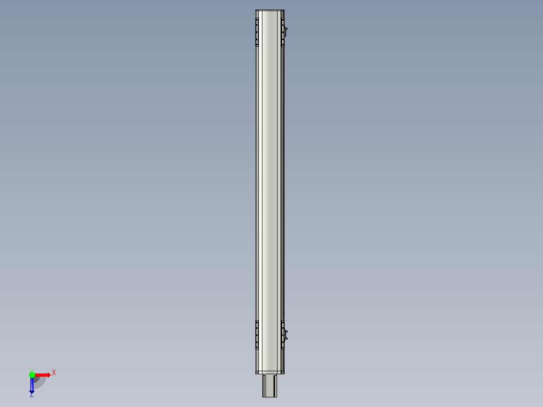 直线模组WG-LHA12-S1250-M设计图纸俯视图
