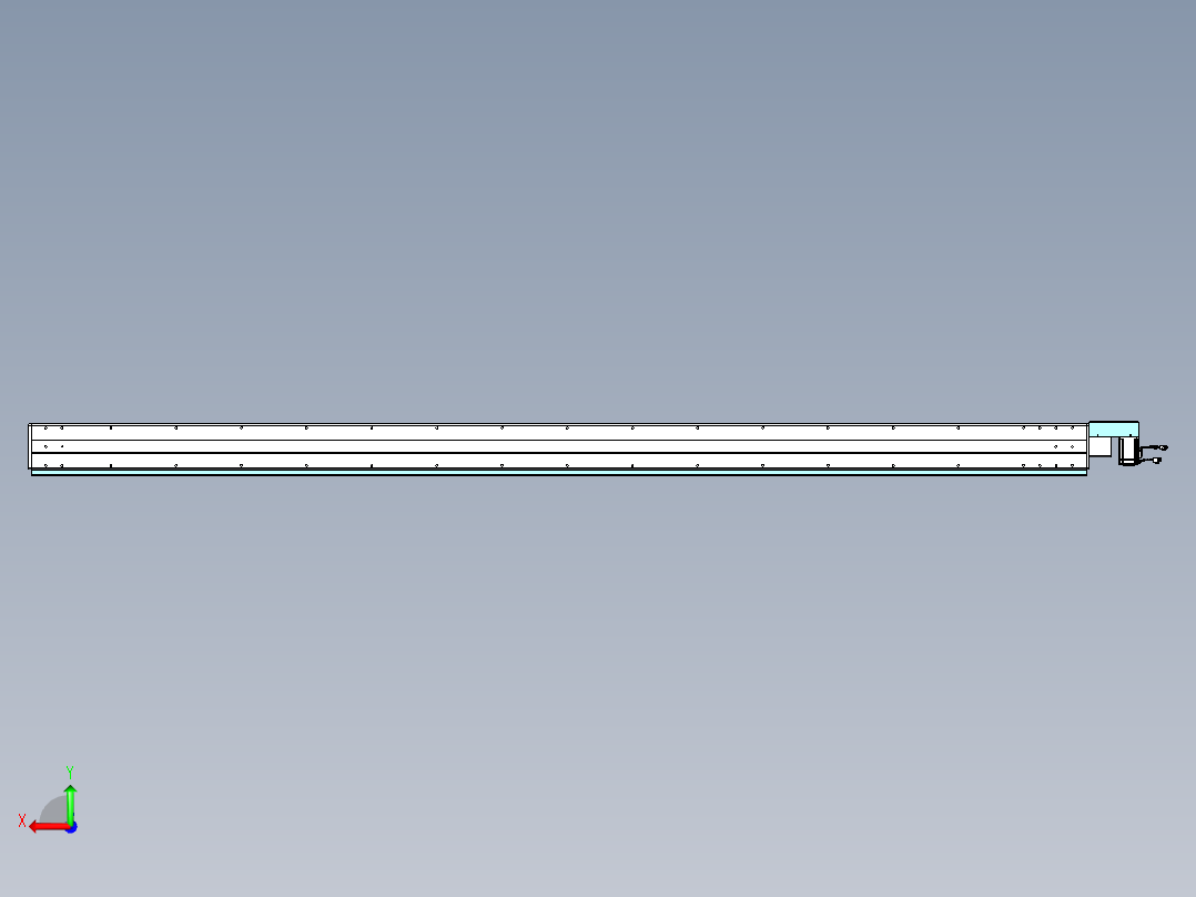 威洛博VBC同步带传动一无尘环境VBC14-L45-S2950-BR-ZP40-C3后视图