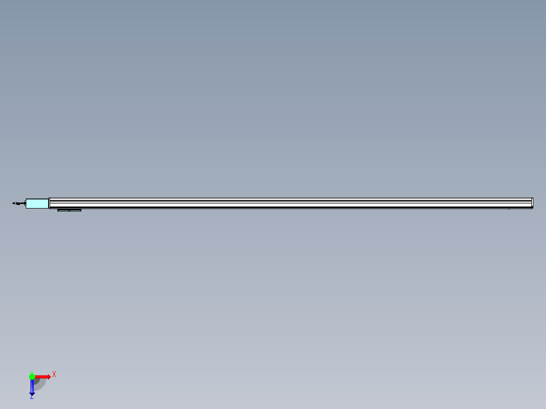 威洛博VBC同步带传动一无尘环境VBC14-L45-S2950-BR-ZP40-C3俯视图