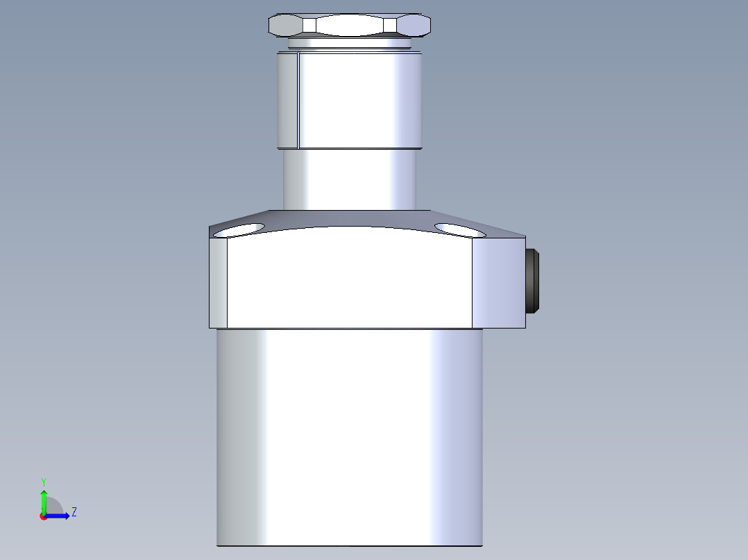 KOSMEKLG0900-CR-Y45多系列多零件图纸模型左视图