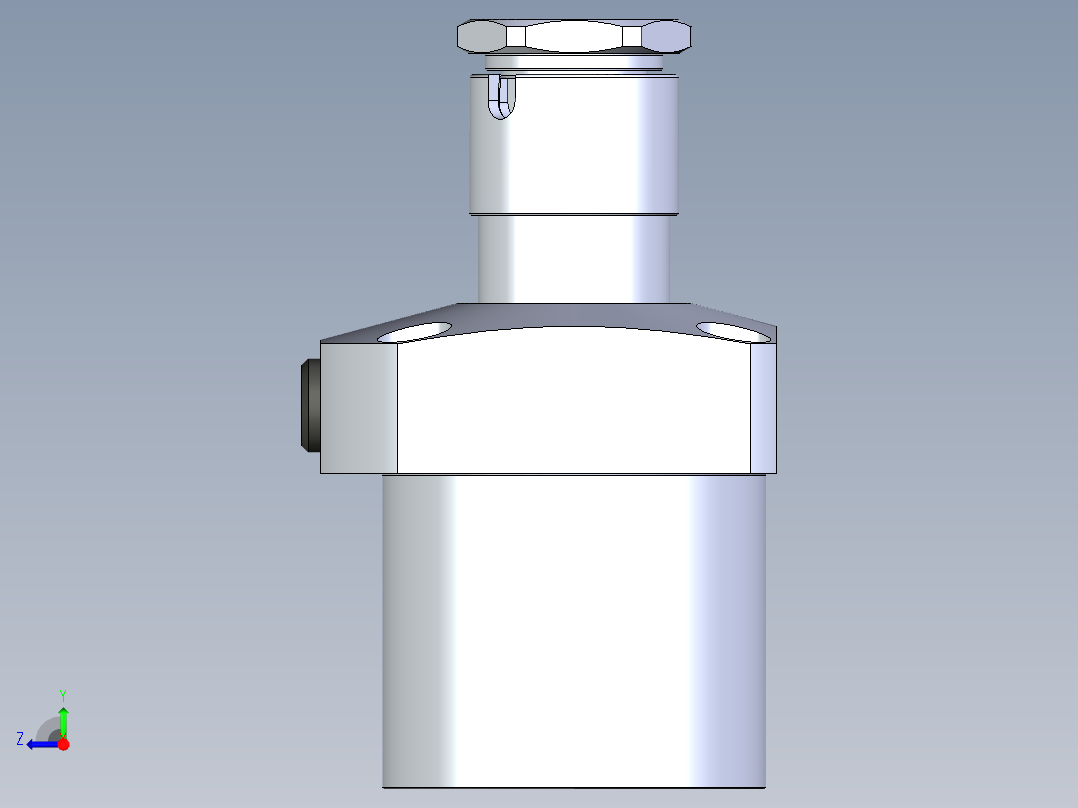KOSMEKLG0900-CR-Y45多系列多零件图纸模型右视图