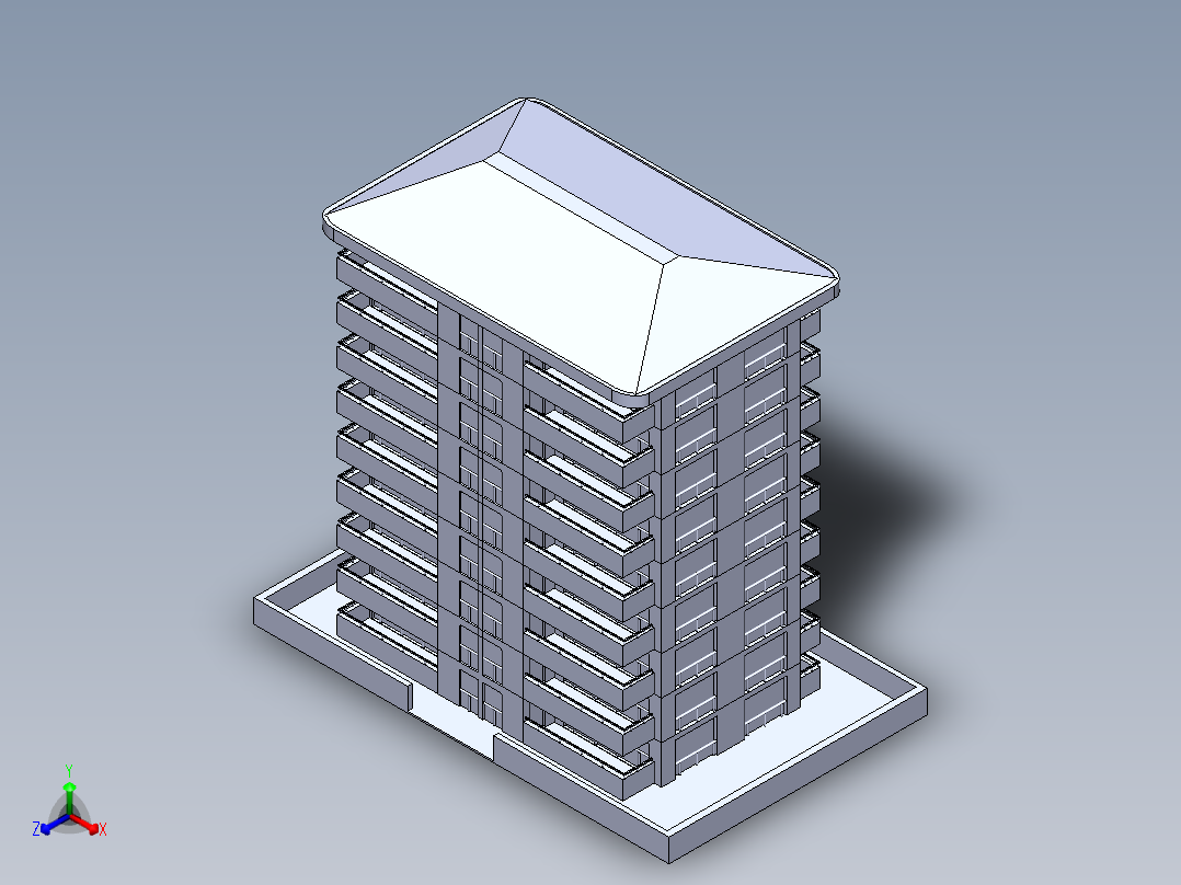 公寓正等轴测图