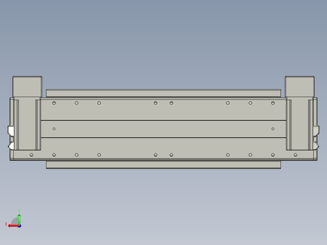 威洛博双电机滑台-VBF14S2-L50-S100-BD-P40-C6后视图