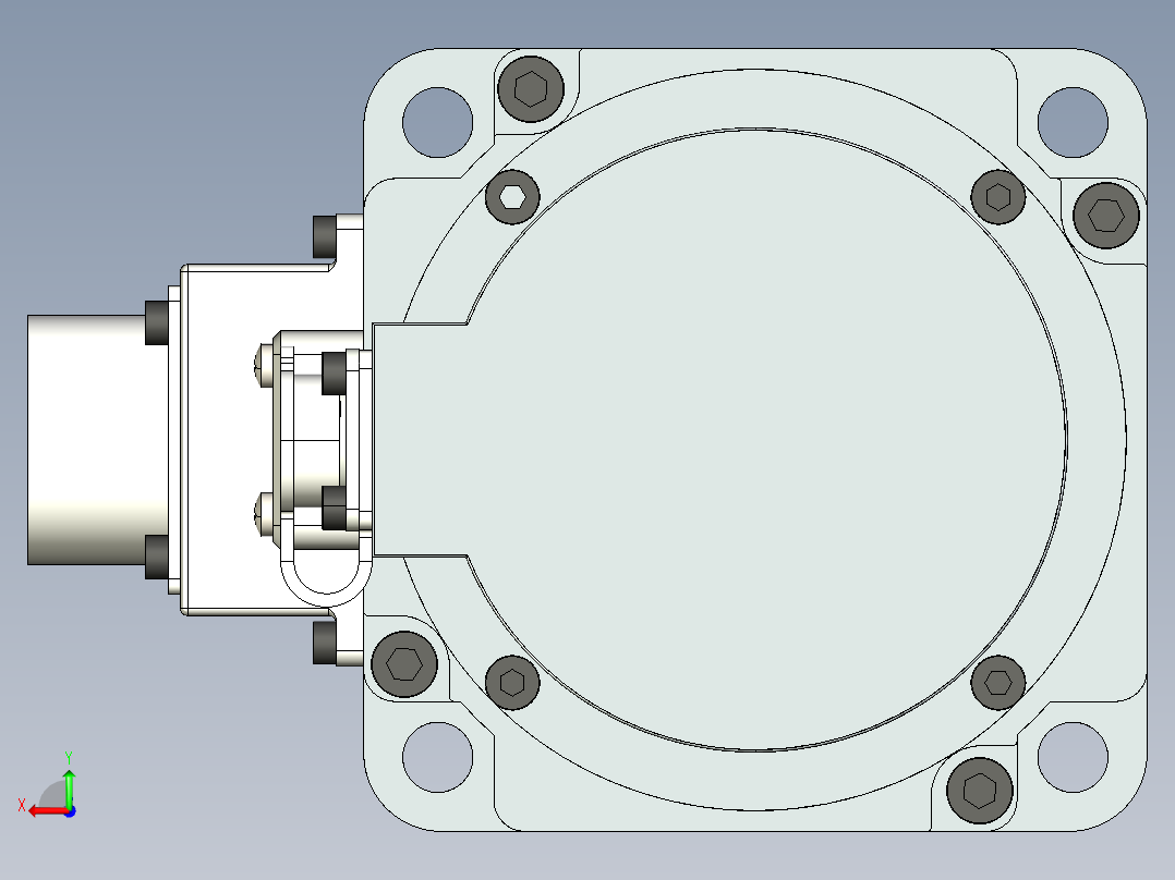 电机MS6S-100CS30BZ2-21P0.IGS后视图