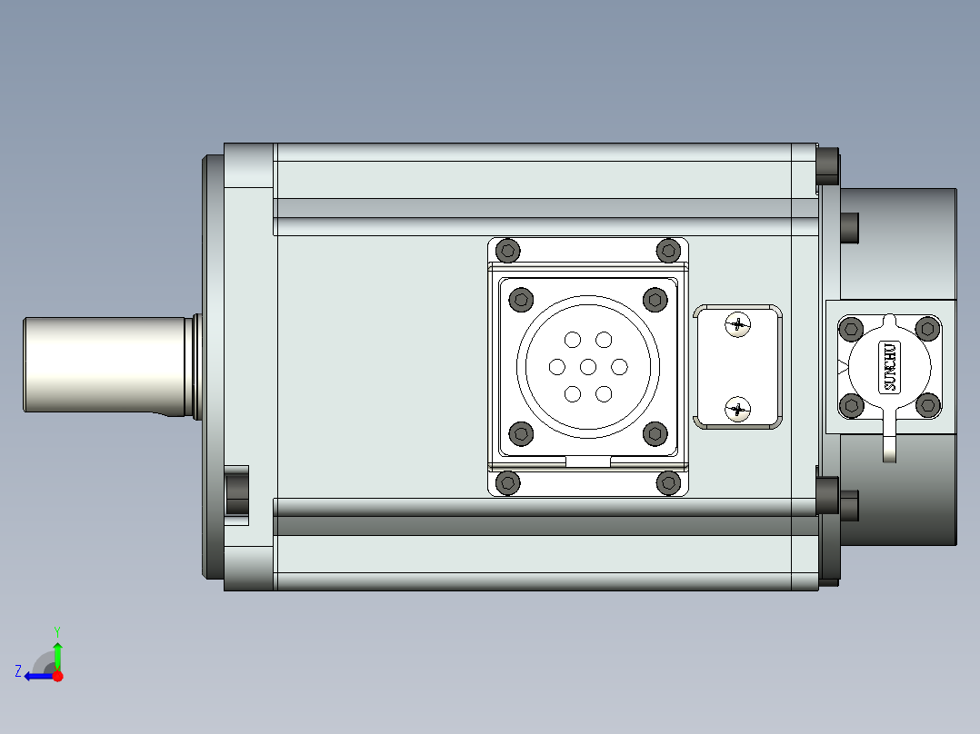 电机MS6S-100CS30BZ2-21P0.IGS右视图