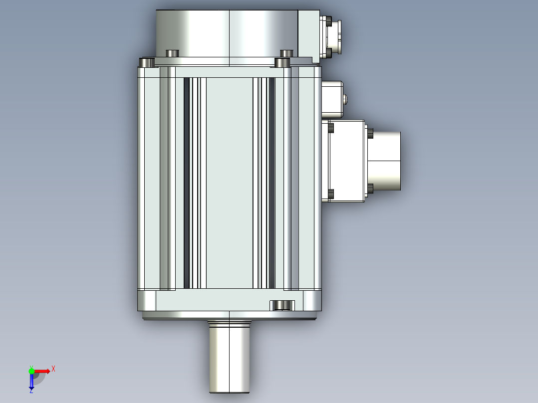 电机MS6S-100CS30BZ2-21P0.IGS俯视图