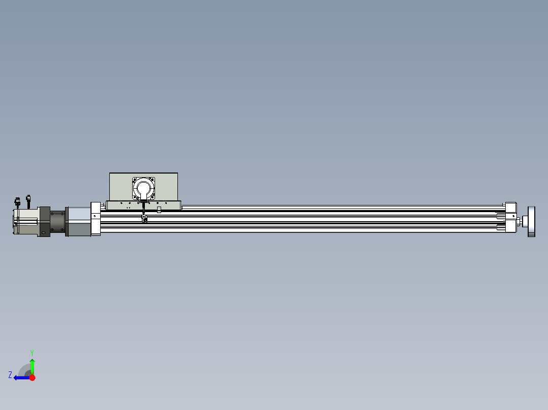 威洛博直线电机模组EB8ZR-L200-S1140-LZP75B5K-ZP755K-MS3右视图