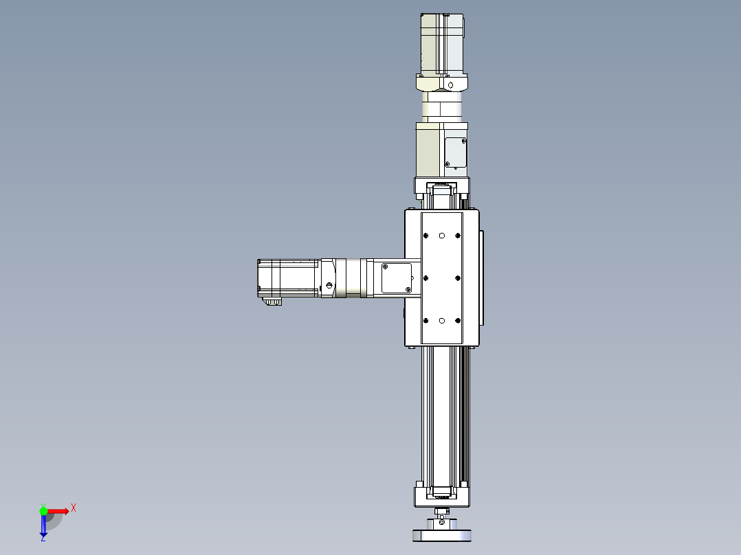 威洛博直线电机模组EB6ZR-L140-S180-LZ575K-Z575K-MS3俯视图