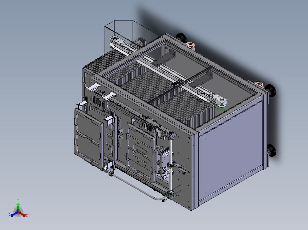 TRAY盘上料机正等轴测图