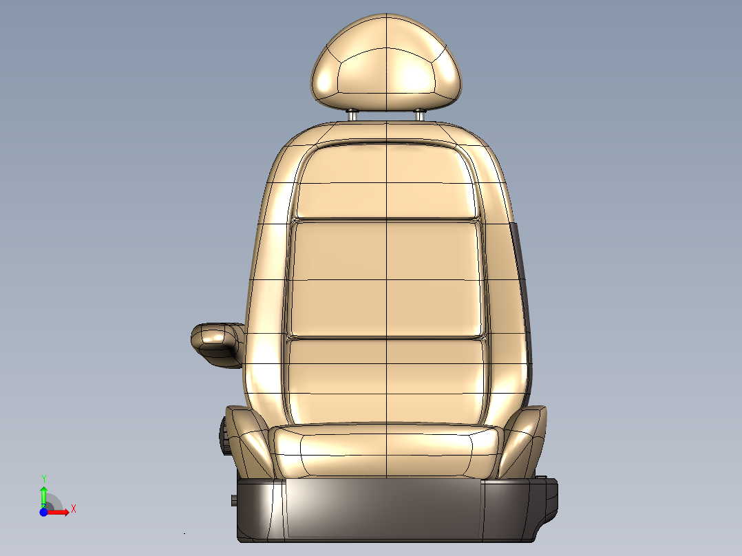 汽车座椅 (77)前视图