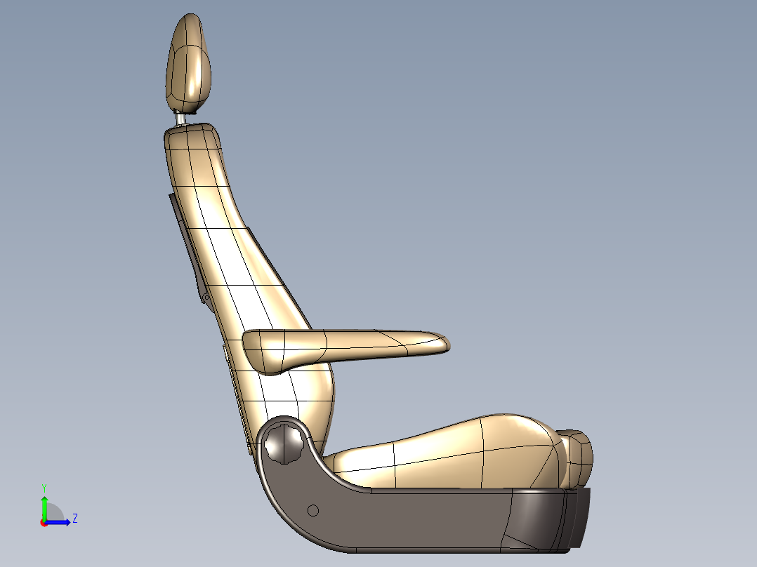 汽车座椅 (77)左视图