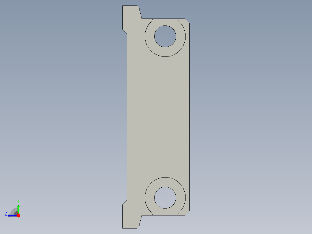 基恩士FS-V33C(P)_mount_kc图纸模型右视图