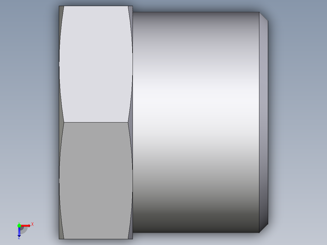 卡套式工业通用硬管接头EO_Blanking_plug_for_tube_ends_ROV12L71X俯视图