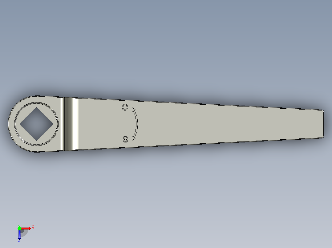 管道手动球阀-水管开关阀-手动阀门User Library-md52c150dn50_DN40~65Handle俯视图