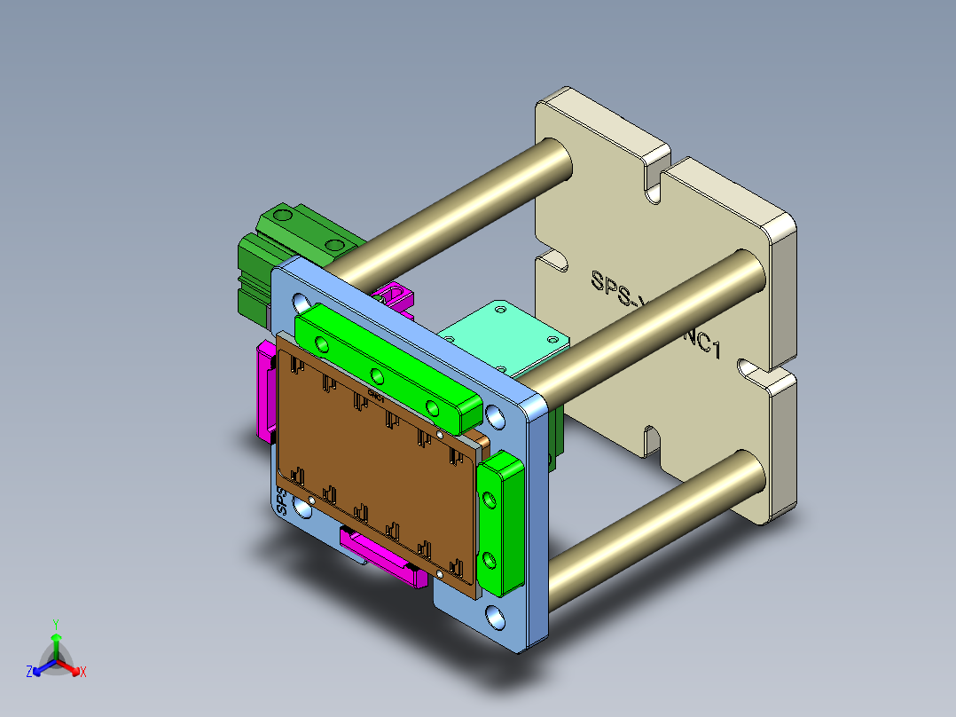 SPS-XJ-CNC1-0113正等轴测图