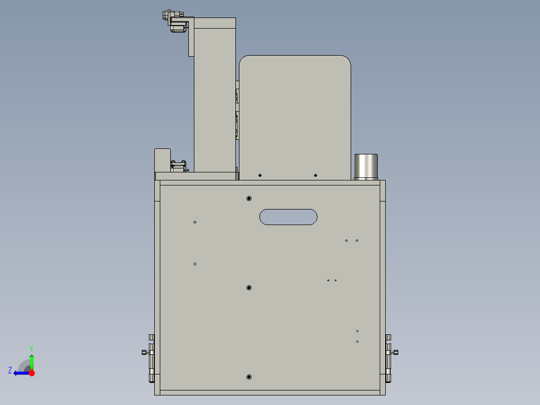自动化齿轮装配机（组装机）右视图