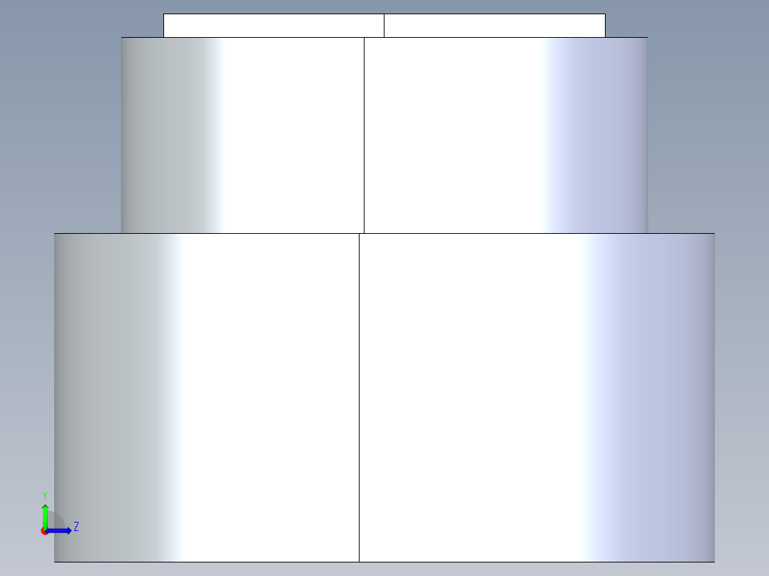 聚氯乙烯配件11A-Sch80_ReducerCoupling_SxS_829-420FB_4in x 2in左视图