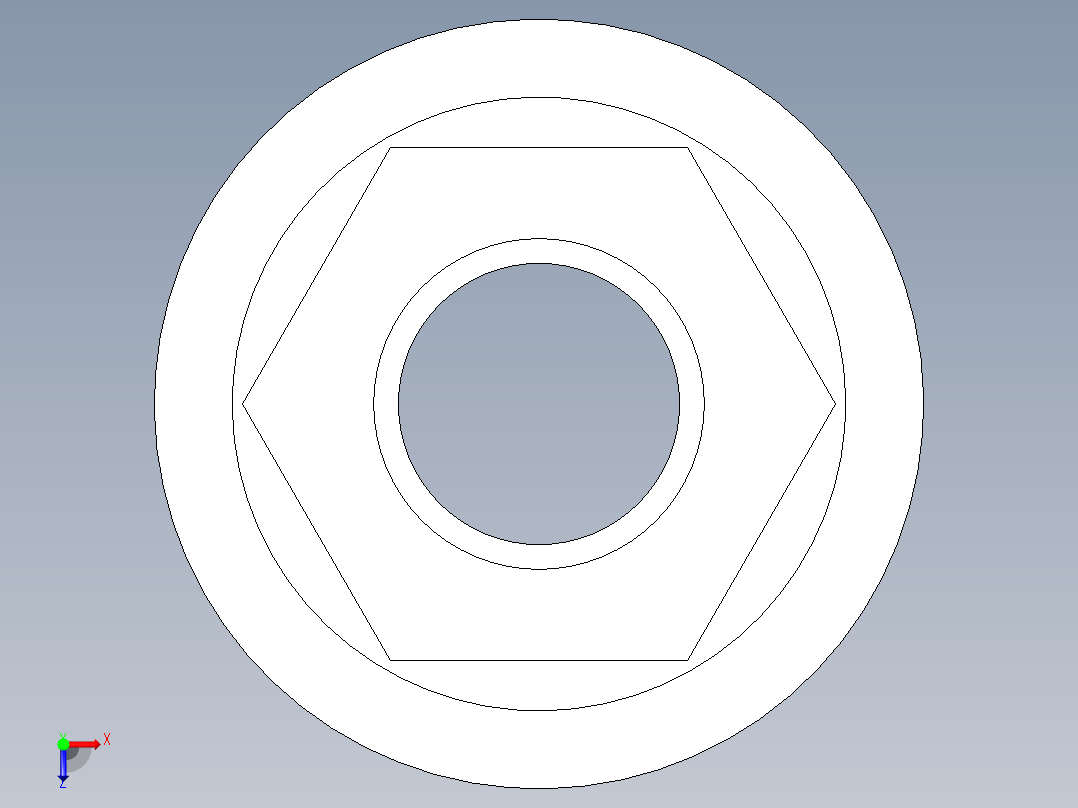 聚氯乙烯配件11A-Sch80_ReducerCoupling_SxS_829-420FB_4in x 2in俯视图