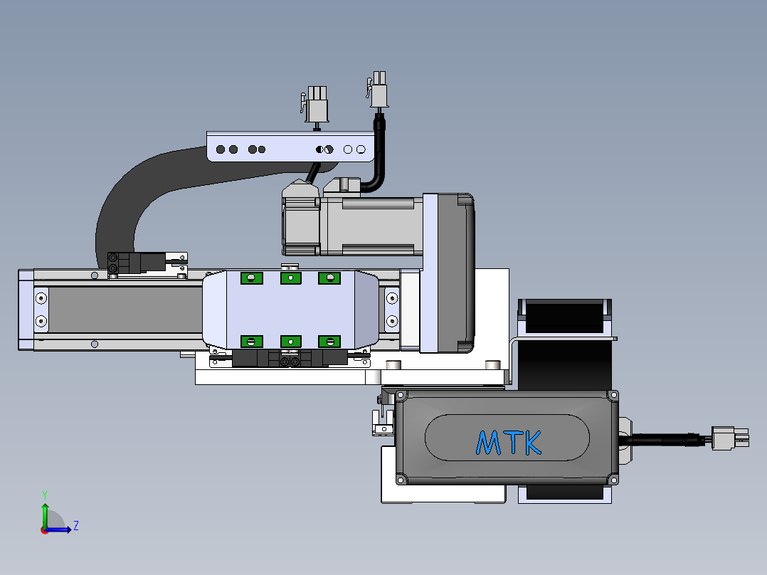 内嵌直交机械手XYG系列XYG320-A2左视图