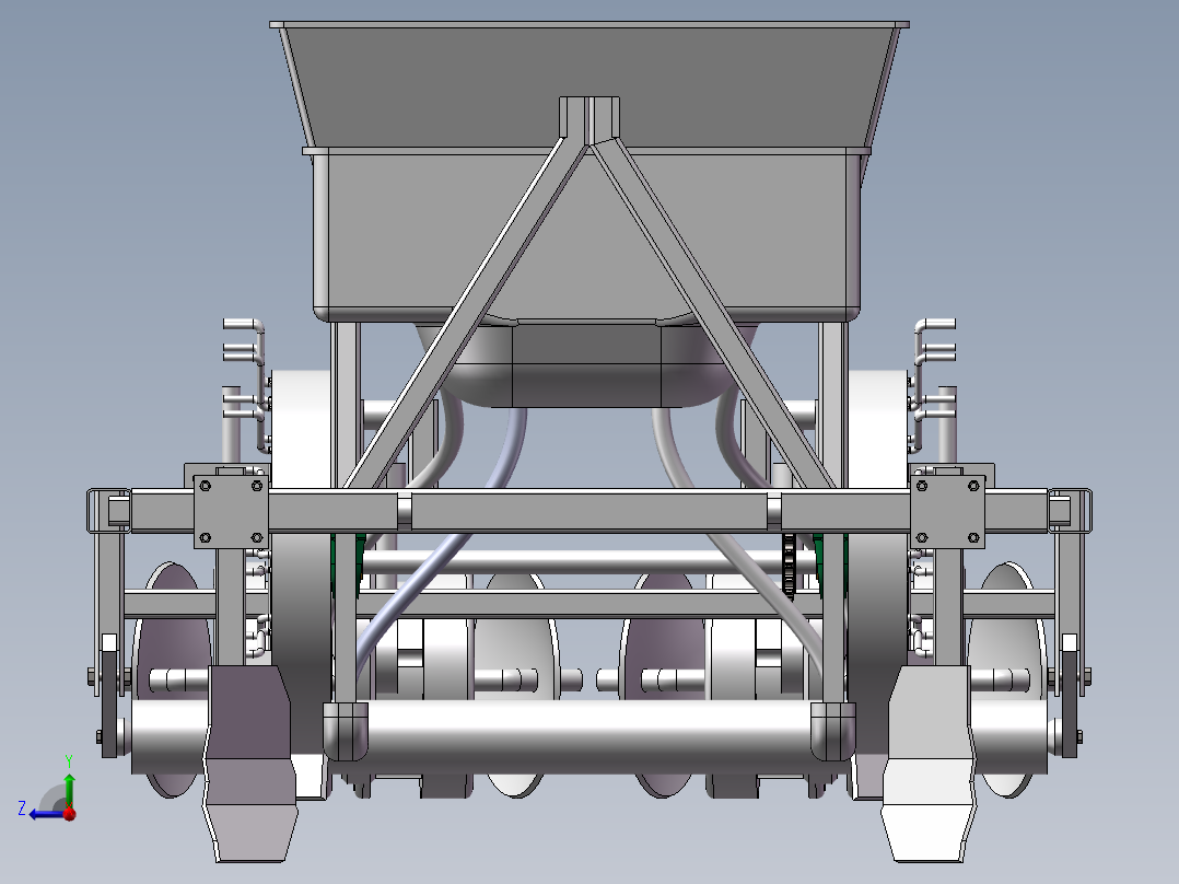 花生播种施肥一体机100右视图
