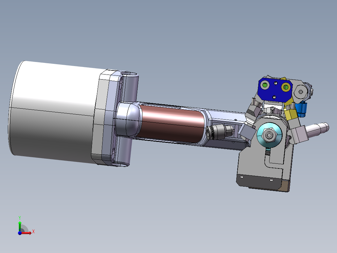 门板自动钻孔拉钉机构（sw19可编辑+工程图）前视图