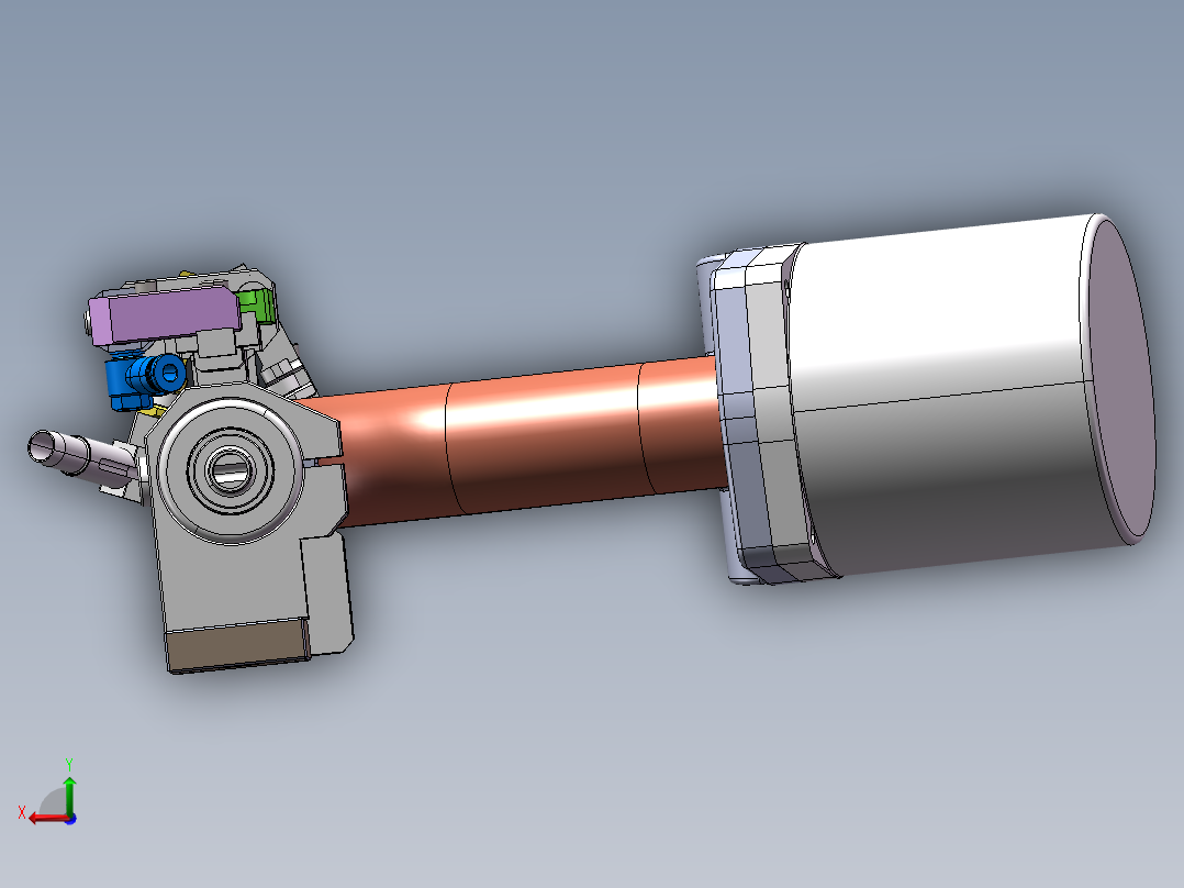门板自动钻孔拉钉机构（sw19可编辑+工程图）后视图