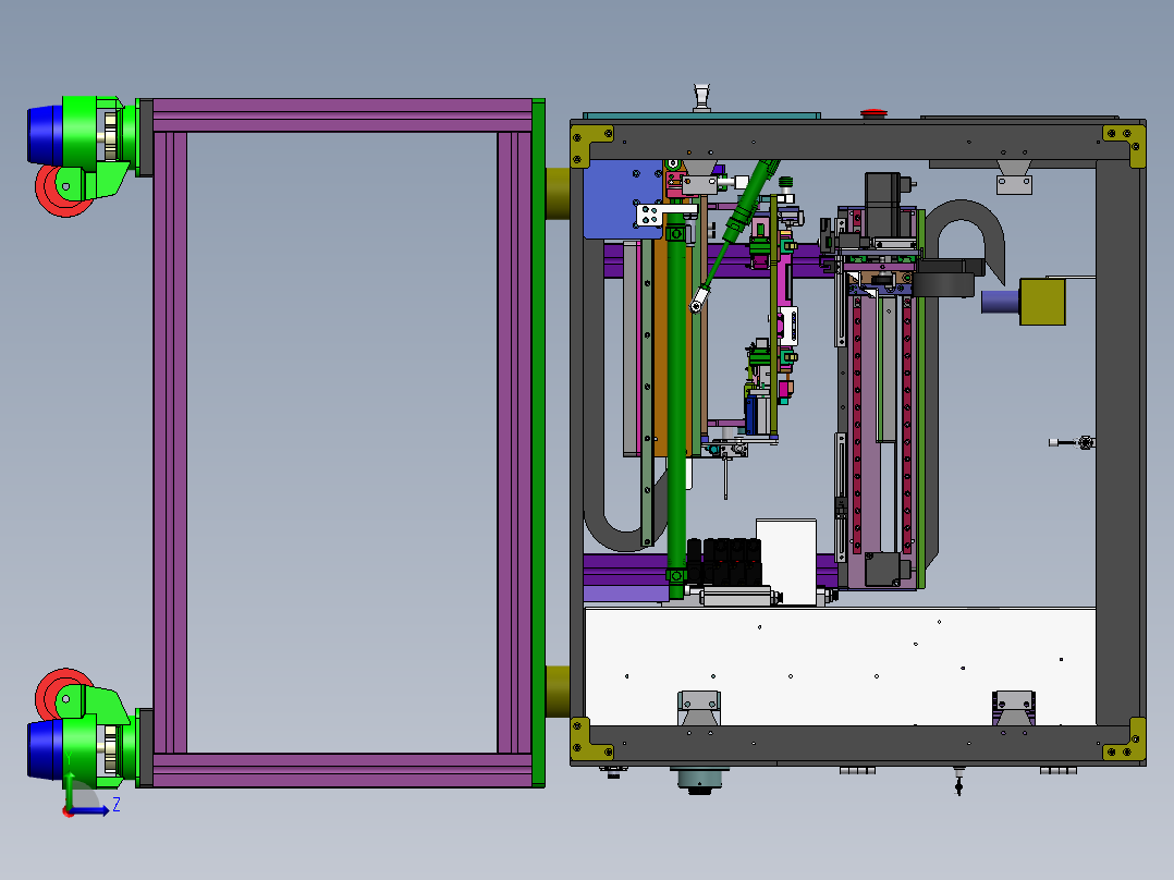 手机检测设备sw20可编辑左视图