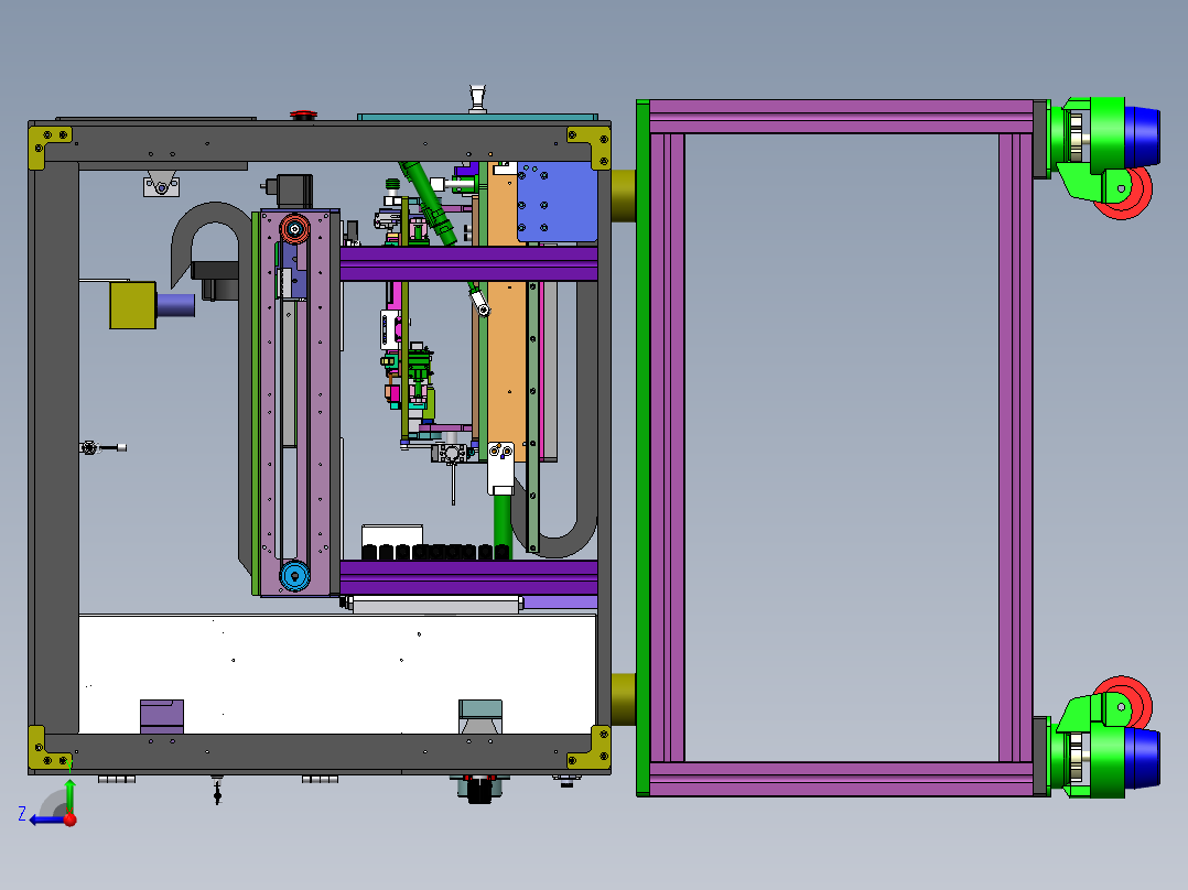 手机检测设备sw20可编辑右视图